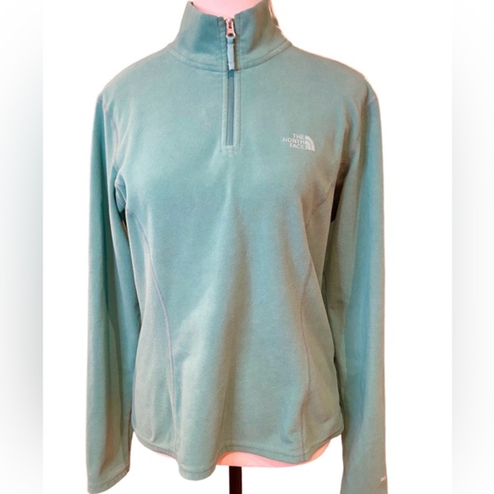 The North Face TKA 100 Glacier 1/4 Zip Fleece Pullover in Teal - Size M